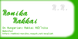 monika makkai business card